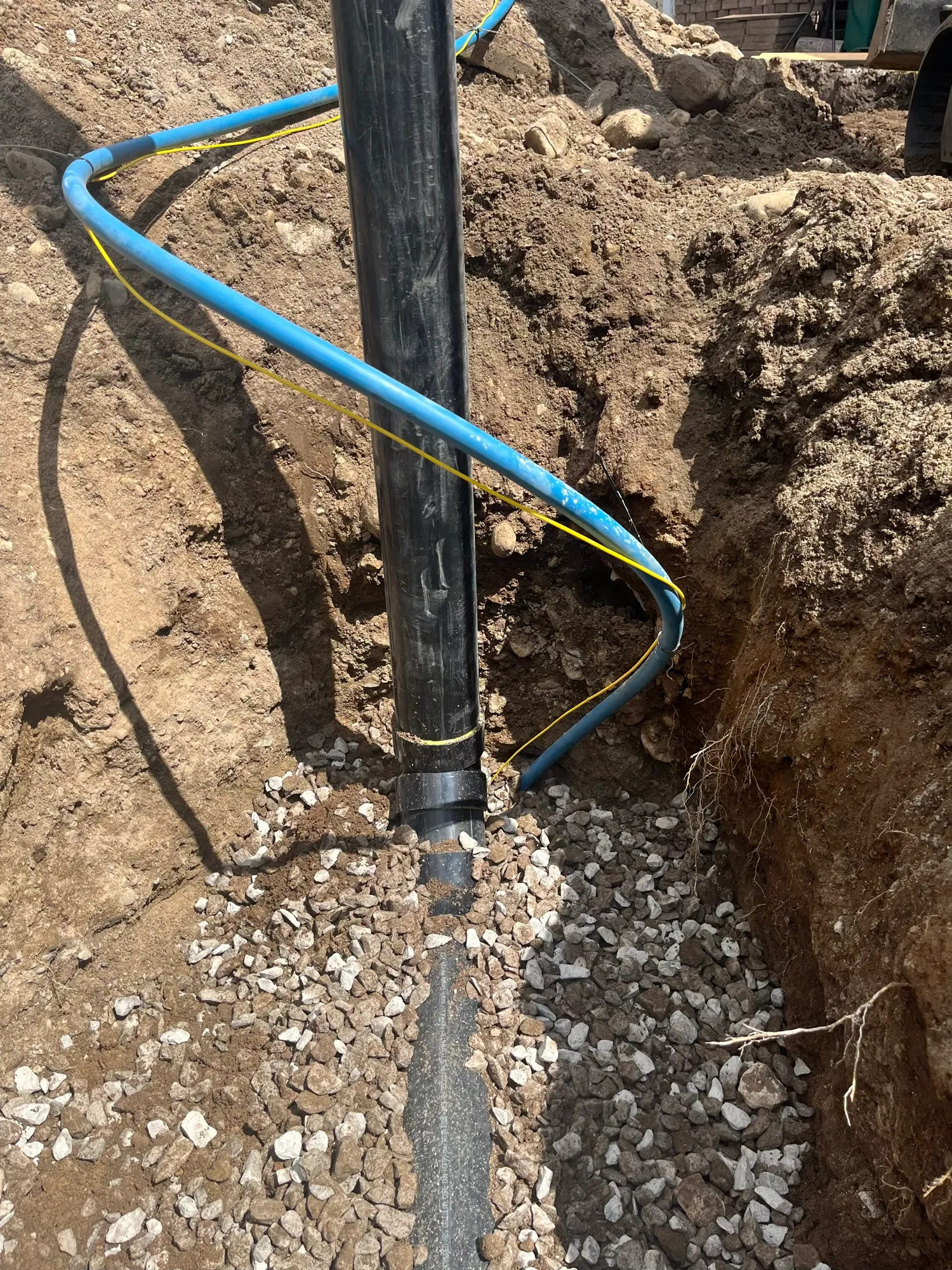 NamuHaus site — trenching and utility rough-ins are next